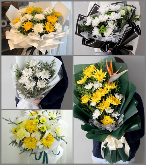 山东莱芜莱城区茶业口镇榆林前村白事花束代送